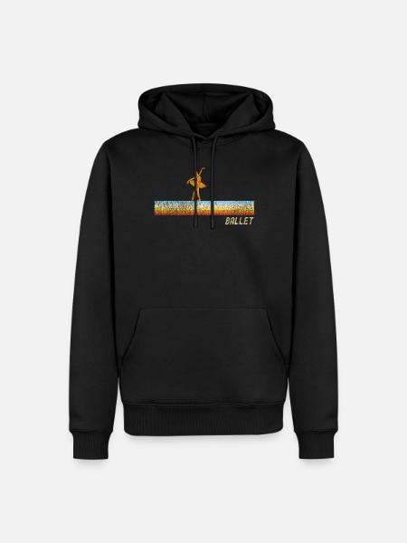 Ballet Danseuse Danse Ballerine - Sweat à capuche Premium bio Homme - noir