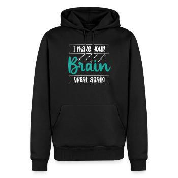 Brain Surgeon Make Brain Great Again Neurosurgeon - Men’s Premium Organic Hoodie - black - Front - Nico (187cm)