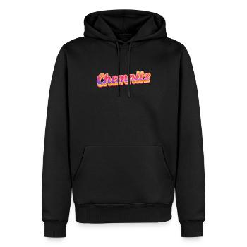 Chemnitzerin Chemnitzer Chemnitz - Männer Premium Bio Hoodie - Schwarz - Vorne - Nico (187cm)