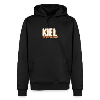 Kielerin Kieler Kiel - Männer Premium Bio Hoodie - Schwarz - Vorne - Nico (187cm)