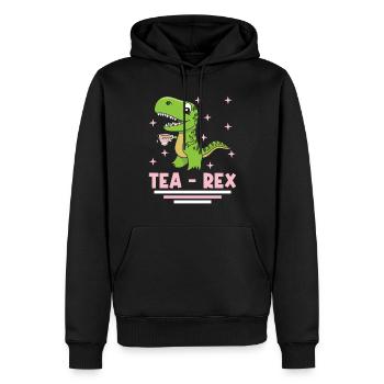 Dinosaur Tea Rex Garçons Fille Saurus Cadeau - Sweat à capuche Premium bio Homme - noir - Devant - Nico (187cm)