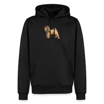 Eurasier Dog I Race de chien pour les propriétaires de chiens - Sweat à capuche Premium bio Homme - noir - Devant - Nico (187cm)