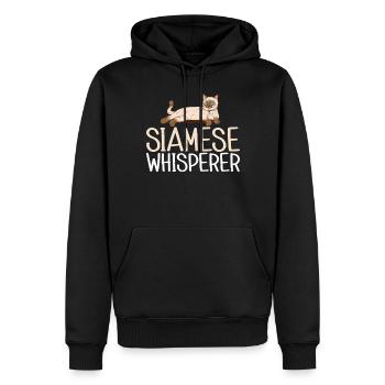Siamesische Katze Geschenke - Männer Premium Bio Hoodie - Schwarz - Vorne - Nico (187cm)