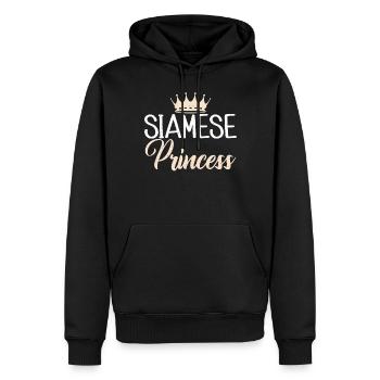 Siamesische Katze Geschenke - Männer Premium Bio Hoodie - Schwarz - Vorne - Nico (187cm)