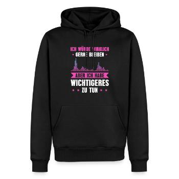 Musik DJ Wichtigeres zu tun DJane Geschenk - Männer Premium Bio Hoodie - Schwarz - Vorne - Nico (187cm)