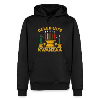 Celebrate Kwanzaa - Männer Premium Bio Hoodie - Schwarz - Vorne - Nico (187cm)