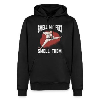 Karate Kampfsport Spruch lustig - Männer Premium Bio Hoodie - Schwarz - Vorne - Nico (187cm)