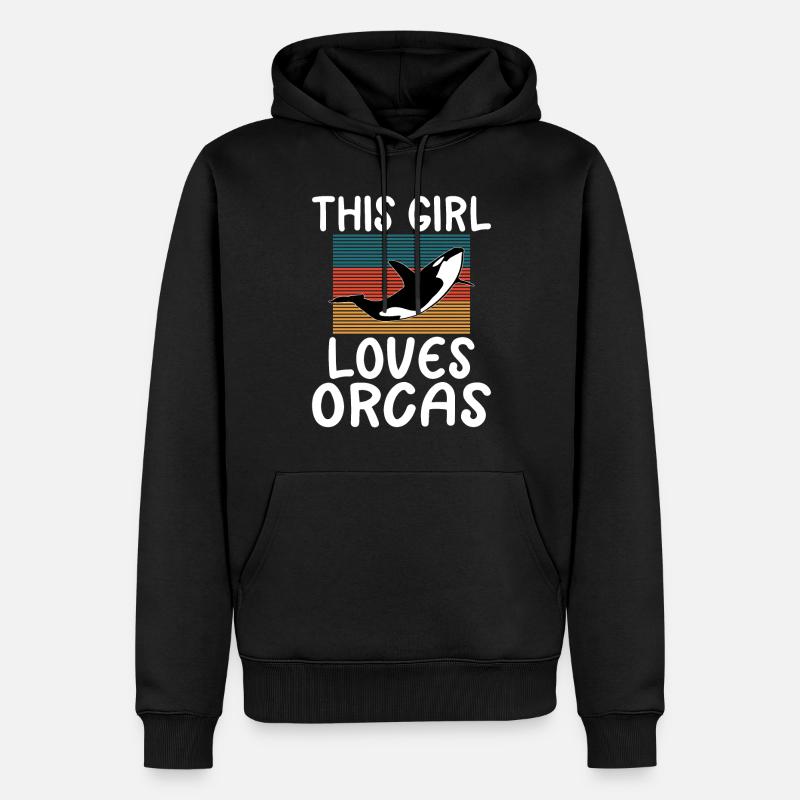 Cadeaux d'orques - Sweat à capuche Premium bio Homme - noir
