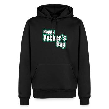 Happy Father's day - Männer Premium Bio Hoodie - Schwarz - Vorne - Nico (187cm)