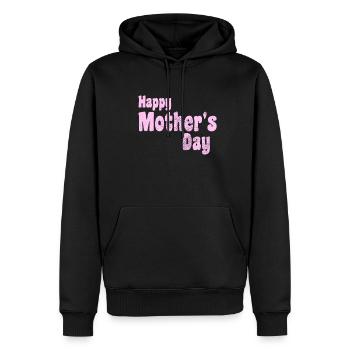 Happy Mother's day - Männer Premium Bio Hoodie - Schwarz - Vorne - Nico (187cm)