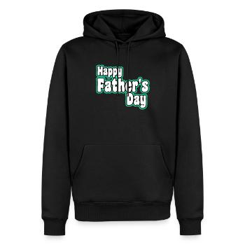 Happy Father's day - Männer Premium Bio Hoodie - Schwarz - Vorne - Nico (187cm)