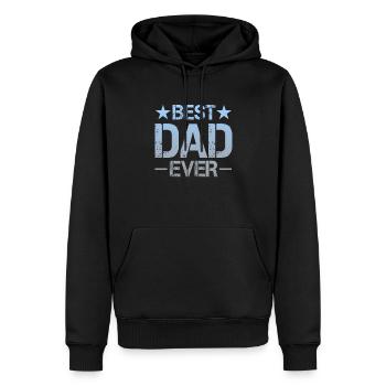 Bester Vater - Männer Premium Bio Hoodie - Schwarz - Vorne - Nico (187cm)