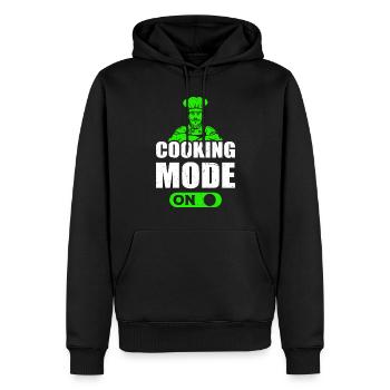 Cooking Mode On Cook Chef Kitchen Cooking Cook Che - Männer Premium Bio Hoodie - Schwarz - Vorne - Nico (187cm)
