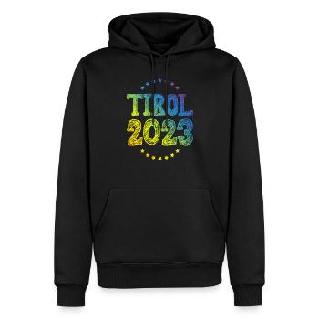 Tyrol 2023 - Men’s Premium Organic Hoodie - black - Front - Nico (187cm)