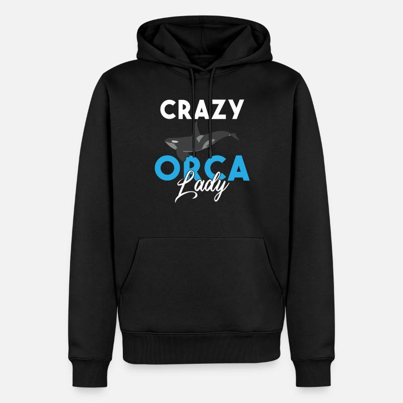 Orca Wal Geschenke - Männer Premium Bio Hoodie - Schwarz