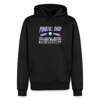 Flipperspieler Vater Design Für - Sweat à capuche Premium bio Homme - noir - Devant - Nico (187cm)