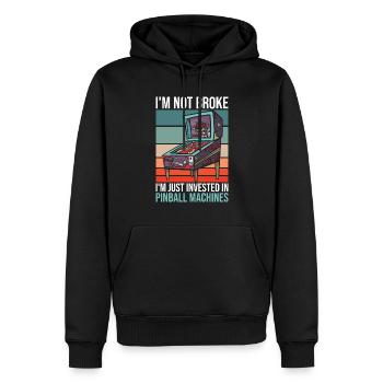 Flipperautomaten-sammler Für Klassischen - Männer Premium Bio Hoodie - Schwarz - Vorne - Nico (187cm)