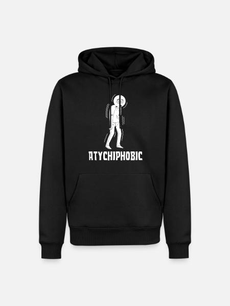 Atychiphobia Graph Atychiphobia Consciousness - Men’s Premium Organic Hoodie - black