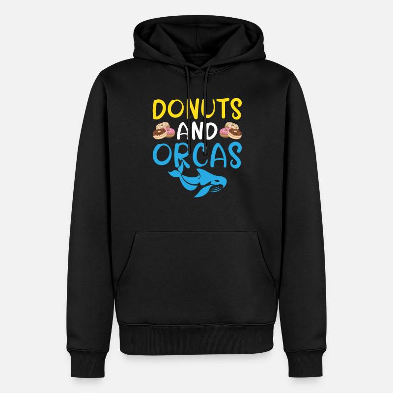 Orca Wal Geschenke - Männer Premium Bio Hoodie - Schwarz