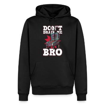 Retro-flipper-automaten-design Für Flipperspieler - Sweat à capuche Premium bio Homme - noir - Devant - Nico (187cm)