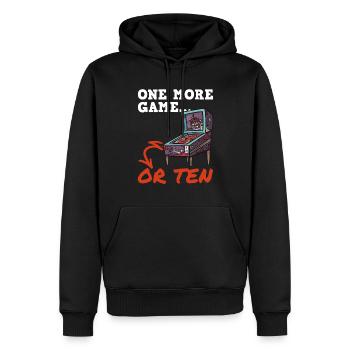 Flipper-design Für Flipperspieler - Männer Premium Bio Hoodie - Schwarz - Vorne - Nico (187cm)
