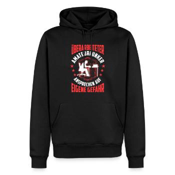 Überarbeiteter Amateurfunker Funkamateur - Männer Premium Bio Hoodie - Schwarz - Vorne - Nico (187cm)