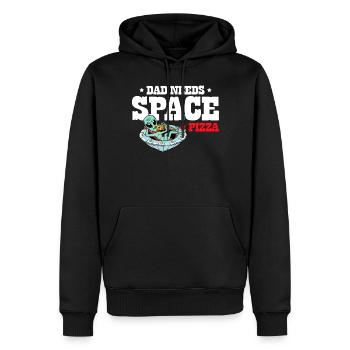 Papa Macht Den Besten Pizza-liebhaber-vatertag - Männer Premium Bio Hoodie - Schwarz - Vorne - Nico (187cm)