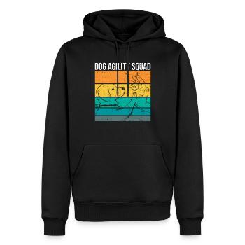 Hunde-agility-trainingsdesign Für - Männer Premium Bio Hoodie - Schwarz - Vorne - Nico (187cm)