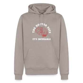 Flipper-sammler-design Für Flipperspieler - Sweat à capuche Premium bio Homme - taupe - Devant - Nico (187cm)