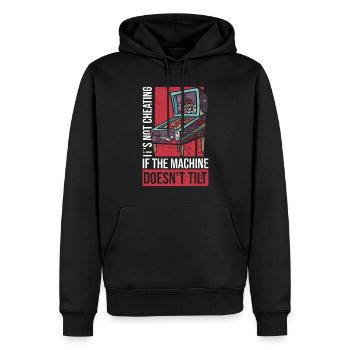 Flipper-design Für Retro-flipper-spieler - Sweat à capuche Premium bio Homme - noir - Devant - Nico (187cm)