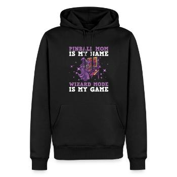 Flipperspieler Mama Design Für - Männer Premium Bio Hoodie - Schwarz - Vorne - Nico (187cm)