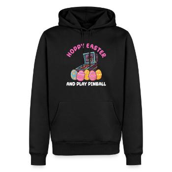 Oster-flipper-design Für - Männer Premium Bio Hoodie - Schwarz - Vorne - Nico (187cm)