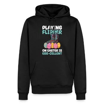 Klassisches Flipper-ostern-design Für - Männer Premium Bio Hoodie - Schwarz - Vorne - Nico (187cm)