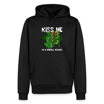 Flipper St. Ptaricks Day Design Mit - Männer Premium Bio Hoodie - Schwarz - Vorne - Nico (187cm)