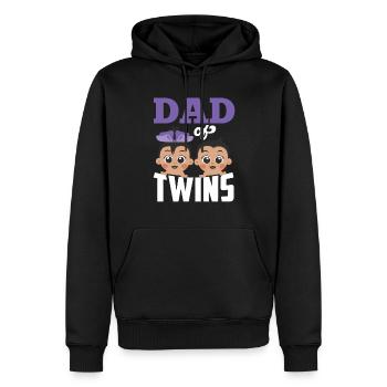 Vater Von Zwillingen Zwilling Humor Zwillinge - Männer Premium Bio Hoodie - Schwarz - Vorne - Nico (187cm)