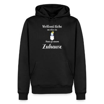 Wellensittich I Sittich Vogel Budgie Motiv für - Männer Premium Bio Hoodie - Schwarz - Vorne - Nico (187cm)