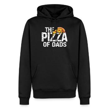 Die Pizza Der Besten Väter Vatertag Aller Zeiten - Männer Premium Bio Hoodie - Schwarz - Vorne - Nico (187cm)
