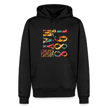 Mai 1988 Original Geburtstagsgeschenk Mai 1988 - Männer Premium Bio Hoodie - Schwarz - Vorne - Nico (187cm)