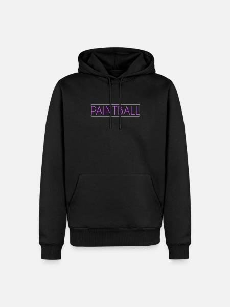 Paintball lettering - Men’s Premium Organic Hoodie - black