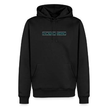 Snowboarding Schriftzug - Männer Premium Bio Hoodie - Schwarz - Vorne - Nico (187cm)