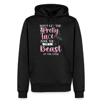 Ballet Danseuse Danse Ballerine - Sweat à capuche Premium bio Homme - noir - Devant - Nico (187cm)