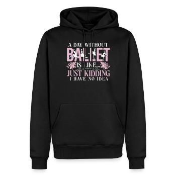 Ballet Dancer Dance Girl Ballerina - Männer Premium Bio Hoodie - Schwarz - Vorne - Nico (187cm)