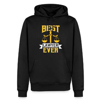 Meilleur avocat de tous les temps Avocat Avocat - Sweat à capuche Premium bio Homme - noir - Devant - Nico (187cm)