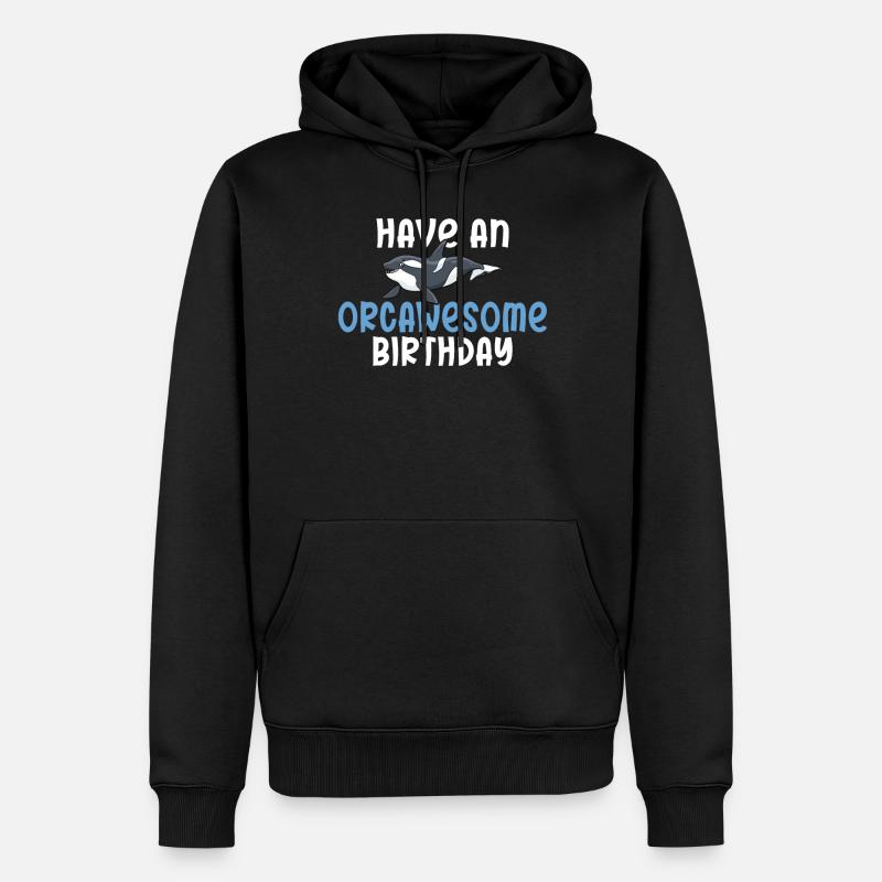 Orca Wal Geschenke - Männer Premium Bio Hoodie - Schwarz