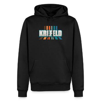 Krefelderin Krefelder Krefeld - Männer Premium Bio Hoodie - Schwarz - Vorne - Nico (187cm)
