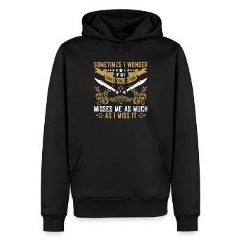 Messersammlung Messersammler Messer Sammeln - Männer Premium Bio Hoodie - Schwarz - Vorne - Nico (187cm)