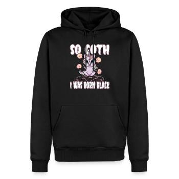 Satan Beelzebub Teufel Gothic Pentagram Mystisch - Männer Premium Bio Hoodie - Schwarz - Vorne - Nico (187cm)