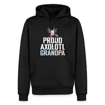 Axolotl Liebhaber Geschenke - Männer Premium Bio Hoodie - Schwarz - Vorne - Nico (187cm)