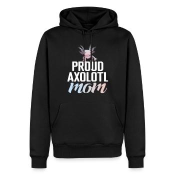 Axolotl Liebhaber Geschenke - Männer Premium Bio Hoodie - Schwarz - Vorne - Nico (187cm)