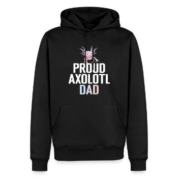 Axolotl Liebhaber Geschenke - Männer Premium Bio Hoodie - Schwarz - Vorne - Nico (187cm)